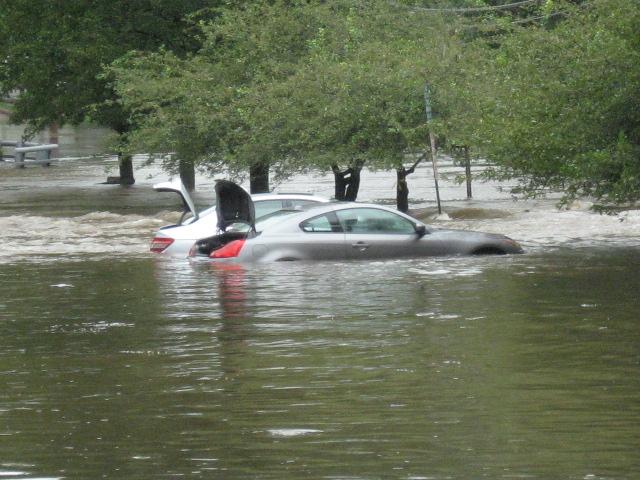 Hurricane Irene-Highland Hall commuter lot